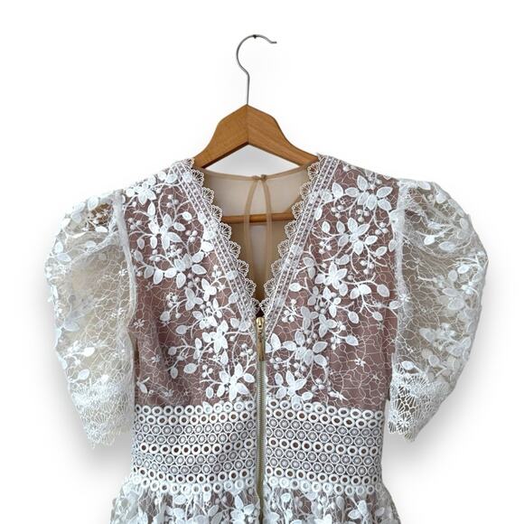 Bronx and Banco Megan Mini Dress in White Blanc Small Women’s - Picture 9 of 11